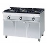Kuchnia gazowa - podstawa otwarta z 3 palnikami FIRE FLEX RM GASTRO PC3-712G