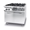 Kuchnia gazowa 4-palnikowa Kitchen Line z konwekcyjnym piekarnikiem elektrycznym GN1/1