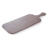 Płyta do serwowania z melaminy z uchwytem - imitacja drewna dębowego 530x200 mm