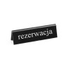 Tabliczka informacyjna "Rezerwacja" PL